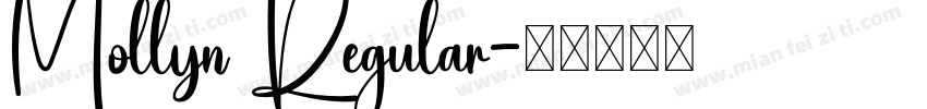 Mollyn Regular字体转换